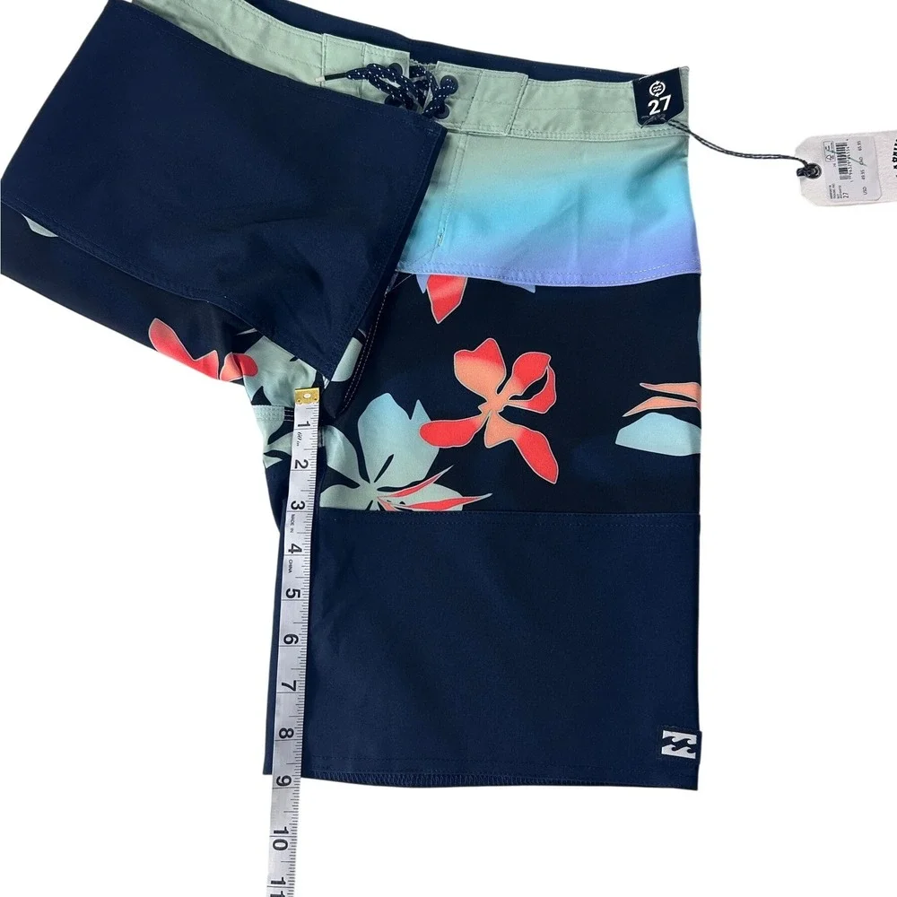 Billabong Tribong Pro Upcycler Mens Boardshorts Navy Floral Ombre Size‎ 27 NEW